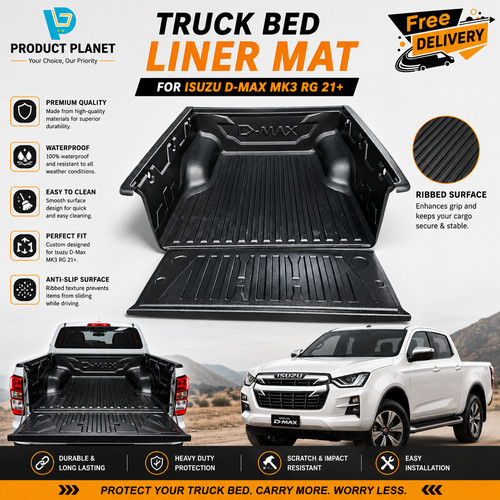 Black pickup truck load bed - pickup,